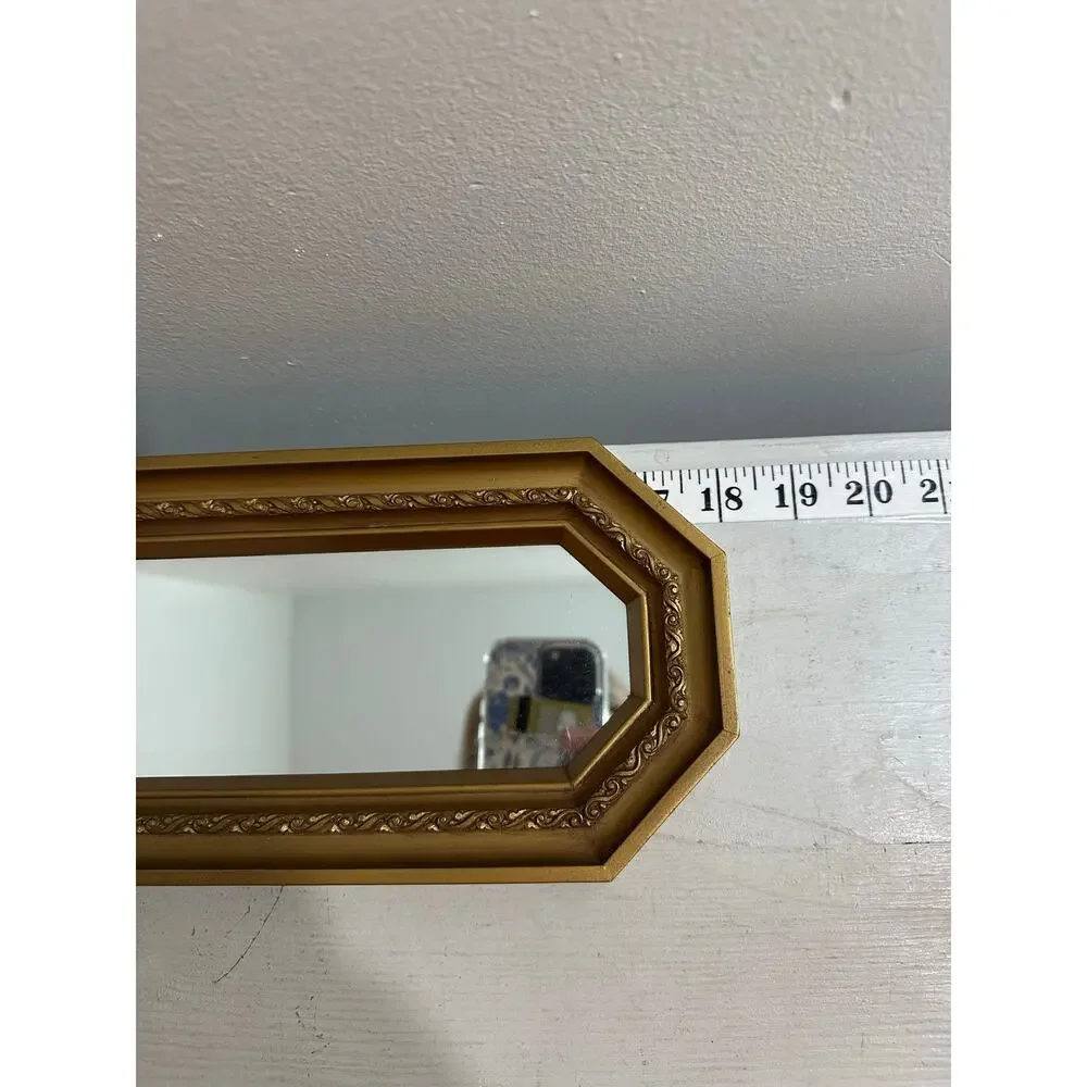 Vintage Syroco Homco Style Accent Wall Mirror Hollywood Regency Gold